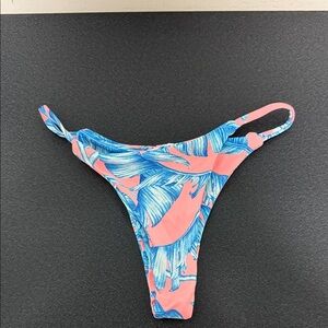 Tropical Blue and Pink Women's Swim Bottom